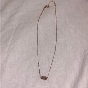 rose gold kendra scott necklace